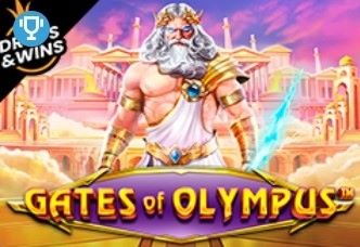 'Gates of Olympus': The game's magical and divine imagery depicts the famous battle among the Greek mythological gods.