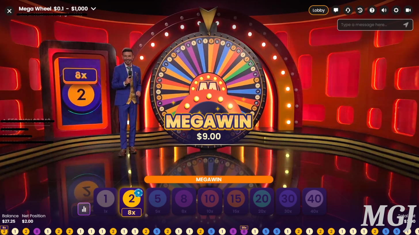 Mega Wheel স্লট লোগো